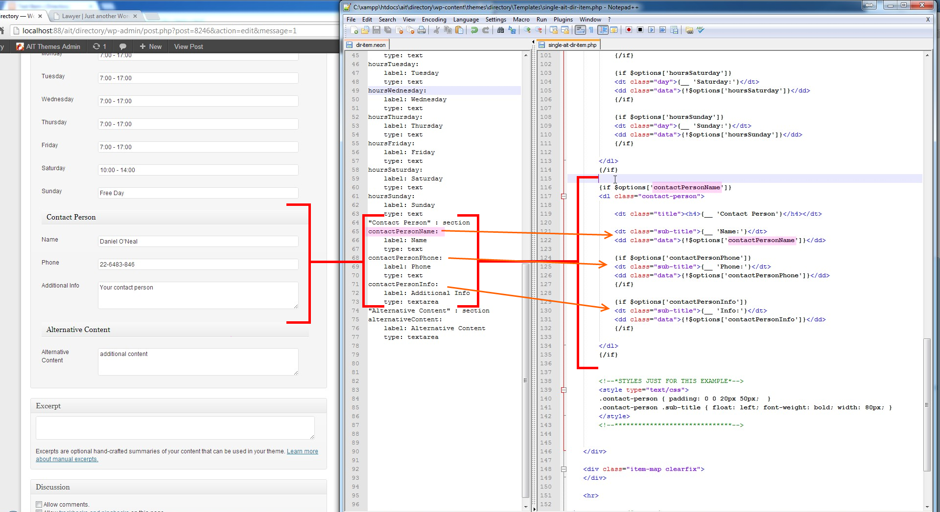 4-example of edited code frontend